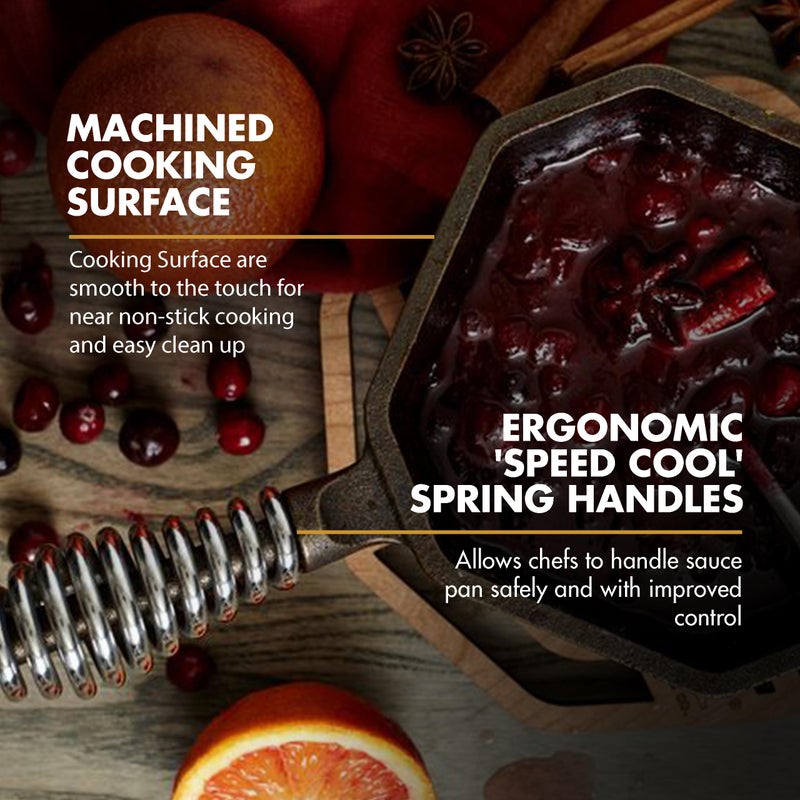 FINEX 1-Quart Cast Iron Sauce Pot, Modern Heirloom, Handcrafted in the USA, Pre-seasoned with Organic Flaxseed Oil - Image 3